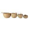 Mand (set van 3) bruin ø 30x23-32-ø 27x21-30-ø 23x18-26-ø 18x15-23 cm 6ro0540