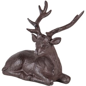 Decoratie Rendier bruin 15x9x15 cm 6y4320