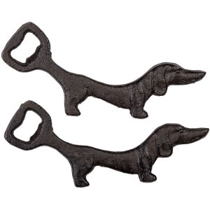 Flesopener Hond bruin 17x8 cm 6y4567