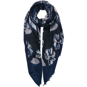 Sjaal blauw 85x180 cm jzsc0597bl