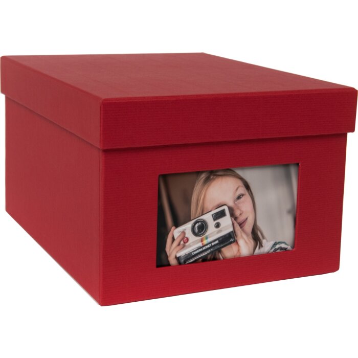 HNFD XL Fotodoos Kandra 700 fotos 13x18 cm rood