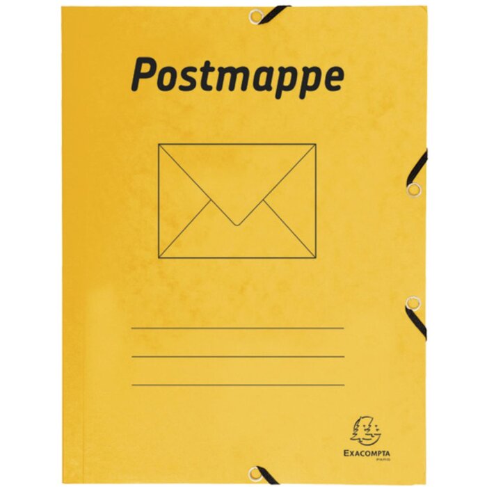 Exacompta A4 postmap in Colorspan karton - Geel