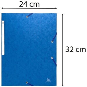 Exacompta hoekband elastiek zonder klep Scotten DIN A4 assorti