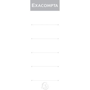 Exacompta rugetiketten 80 mm wit 185x56 mm 10 stuks...