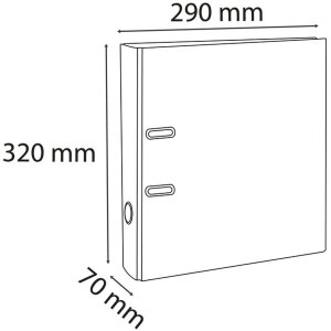 Exacompta map A4 PremTouch 70mm Eterneco bruin geometrische motieven