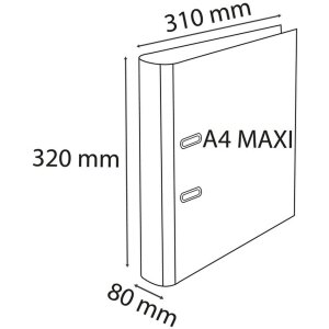 Exacompta 53463E Map CAMPUS LIGHT PP 80mm DIN A4+ Nachtblauw Turquoise