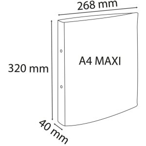 Exacompta ringband medium 2-rings polypropyleen 700µ Iderama A4 Maxi Roze