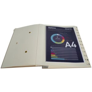 Exacompta agenda 24 vakken A-Z Kraft DIN A4 25x33 cm