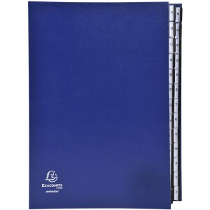 Exacompta 621229E Organiser Ordonator Blauw 26 vakken DIN A4