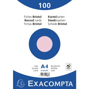 Exacompta Blanco din indexkaarten a4 100 stuks in...