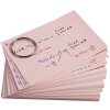 50 flashcards met ringvoering en geperforeerd, a6 - geassorteerde kleuren