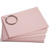 50 flashcards met ringvoering en geperforeerd, a6 - geassorteerde kleuren