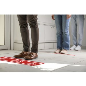 Kleefstrook stoplint 100 cm rood