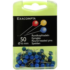 Exacompta Markeernaalden rond Ø6mm lichtblauw 50...