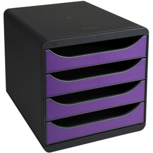 Exacompta 310720D Ladebox Big Box 4 laden Iderama Purple