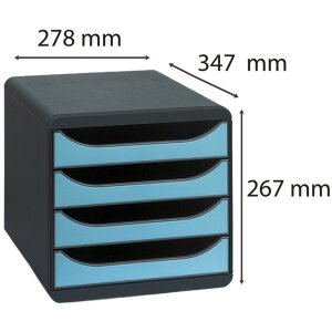 Exacompta 310782D Ladebox Big Box 4 laden Iderama turquoise