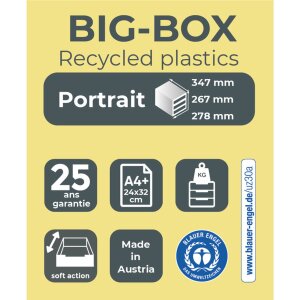 Exacompta ladebox Big Box 4 open lades Iderama anijsgroen