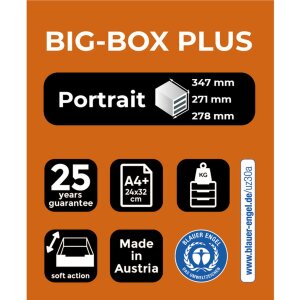 Exacompta Ladebox Big Box Plus 5 Open Lades Iderama Ijsblauw Glanzend