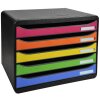 Exacompta 308798D Ladebox Big Box Plus liggend formaat 5 laden regenboog