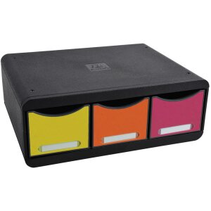 Exacompta TOOLBOX opbergmodule 3 laden regenboog 13,5 cm...