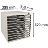 Exacompta ladebox MODULO A4 10 afsluitbare lades zwart