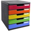 Exacompta 301798D Ladebox MODULO A4 5 gesloten laden regenboog