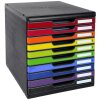 Exacompta ladebox MODULO A4 10 gesloten laden regenboog