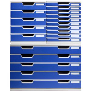 Exacompta ladebox MODULO A3 5 gesloten laden Blauw