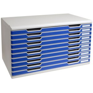 Exacompta MODULO A3-ladebox 10 laden Blauw Formaat DIN A3