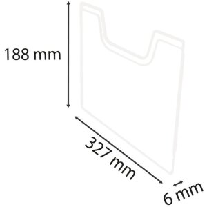 Exacompta 64058D Afdekplaat A4 voor brochurehouder...