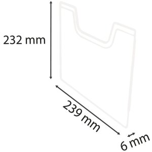 Exacompta 64558D Afdekplaat A4 verticaal Exacryl voor...