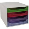 Exacompta ECOBOX ladebox 4 laden regenboog