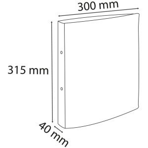 Exacompta ringband A4 2-rings D-vorm 25 mm Aquarel - citrusgeel