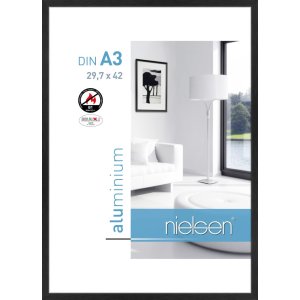 Nielsen Brandwerend kader c2 Structuur Zwart Mat 30x42 cm