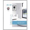 Nielsen Brandwerend kader c2 structuur zilver mat 40x50 cm