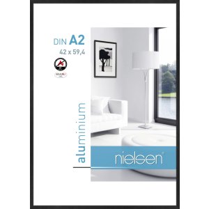 Nielsen Brandwerend kader c2 Structuur Zwart Mat 42x60 cm