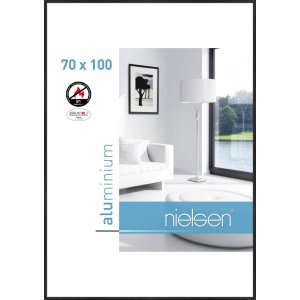 Nielsen Brandwerend kader c2 Structuur Zwart Mat 70x100 cm