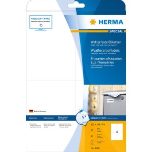 HERMA weerbestendige inkjet-etiketten A4, 105,0 x 148,0...