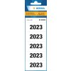 HERMA jaarcijfers 2023 voor ordners, 60 x 26 mm, wit, permanent hechtend