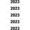 HERMA jaarcijfers 2023 voor ordners, 60 x 26 mm, wit, permanent hechtend