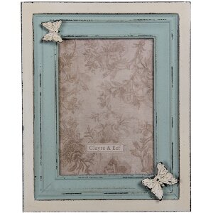 Clayre en Eef Fotolijst 2f0884 turkoois 21x2x26 cm -...