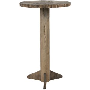 Clayre & Eef 5H0550 Bijzettafel Ø 38x62 cm Bruin