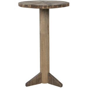 Clayre & Eef 5H0550 Bijzettafel Ø 38x62 cm Bruin