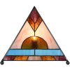 LumiLamp 5LL-6118 Tafellamp Tiffany 26x26x30 cm bruin Bureaulamp