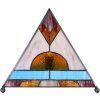 LumiLamp 5LL-6118 Tafellamp Tiffany 26x26x30 cm bruin Bureaulamp