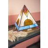 LumiLamp 5LL-6118 Tafellamp Tiffany 26x26x30 cm bruin Bureaulamp