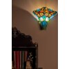 LumiLamp Wandlamp Tiffany 37x18x35 cm E27-max 2x60W Groen, Blauw