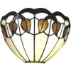 LumiLamp 5LL-6144 Wandlamp Tiffany 31x15x21 cm E27-max 1x60W Wit