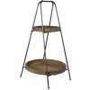 Clayre en Eef 5y0913 Etagere 2 etages Bruin ø 46x75 cm