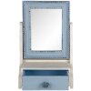 Clayre en Eef 62s242 Staande Spiegel Blauw 25x14x38 cm